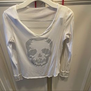 Zadig and Voltaire Diamond Skull Tee
